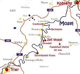 Landkarte Mosel